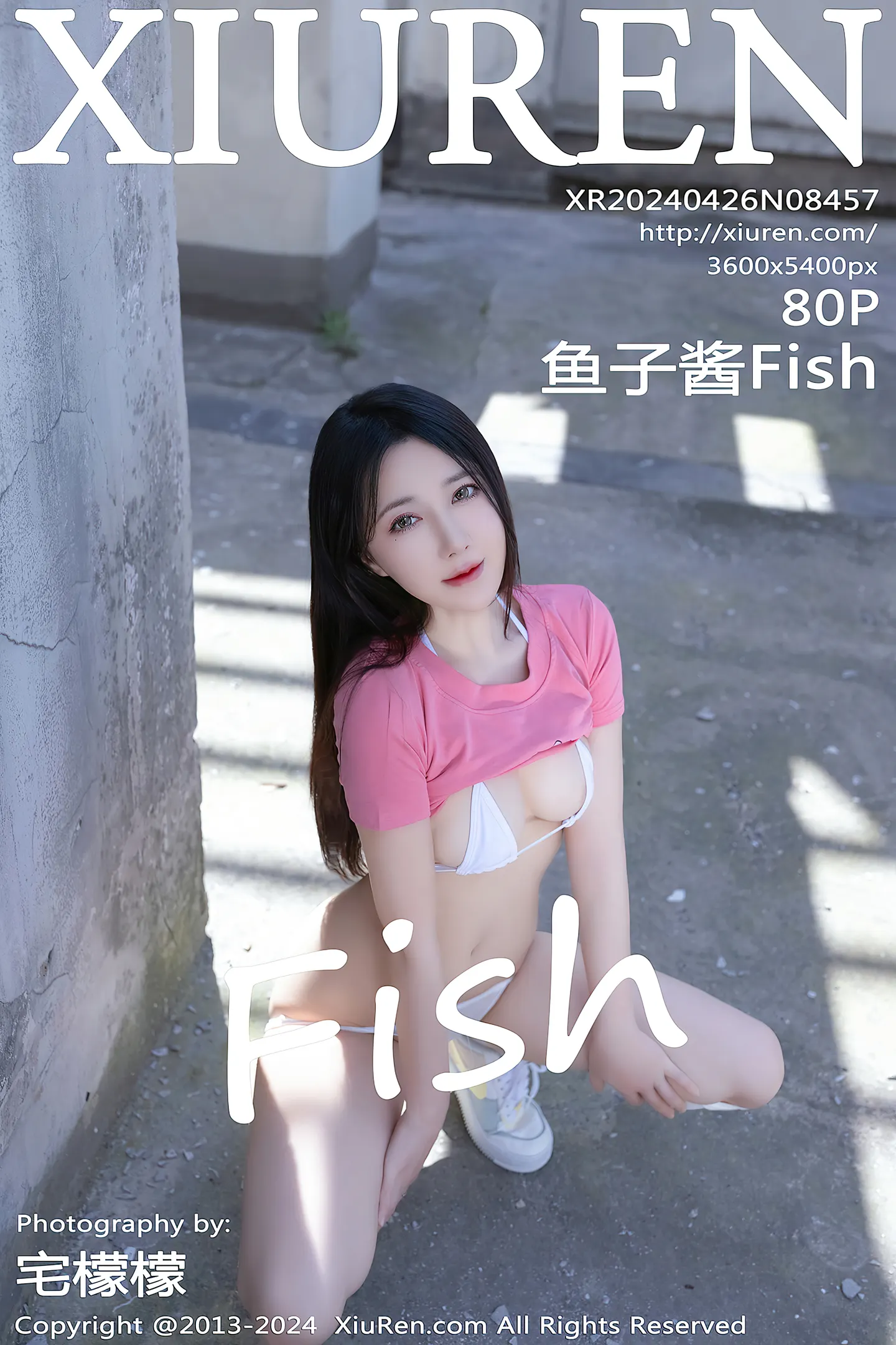 [XiuRen秀人网]No.8457_模特鱼子酱Fish粉色上衣配白色短裙露性感白色内衣完美诱惑写真80P-秀人网 - XiuRen.Space